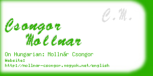 csongor mollnar business card